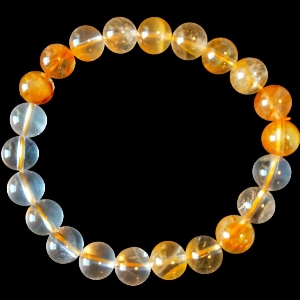 8mm Golden Healer Crystal Bracelet | Madagascar Natural Stone | Healing Energy